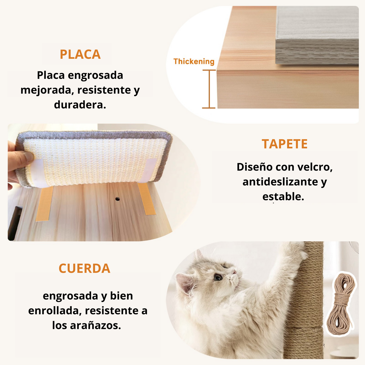 GIMNASIO RASCADOR PAR GATOS