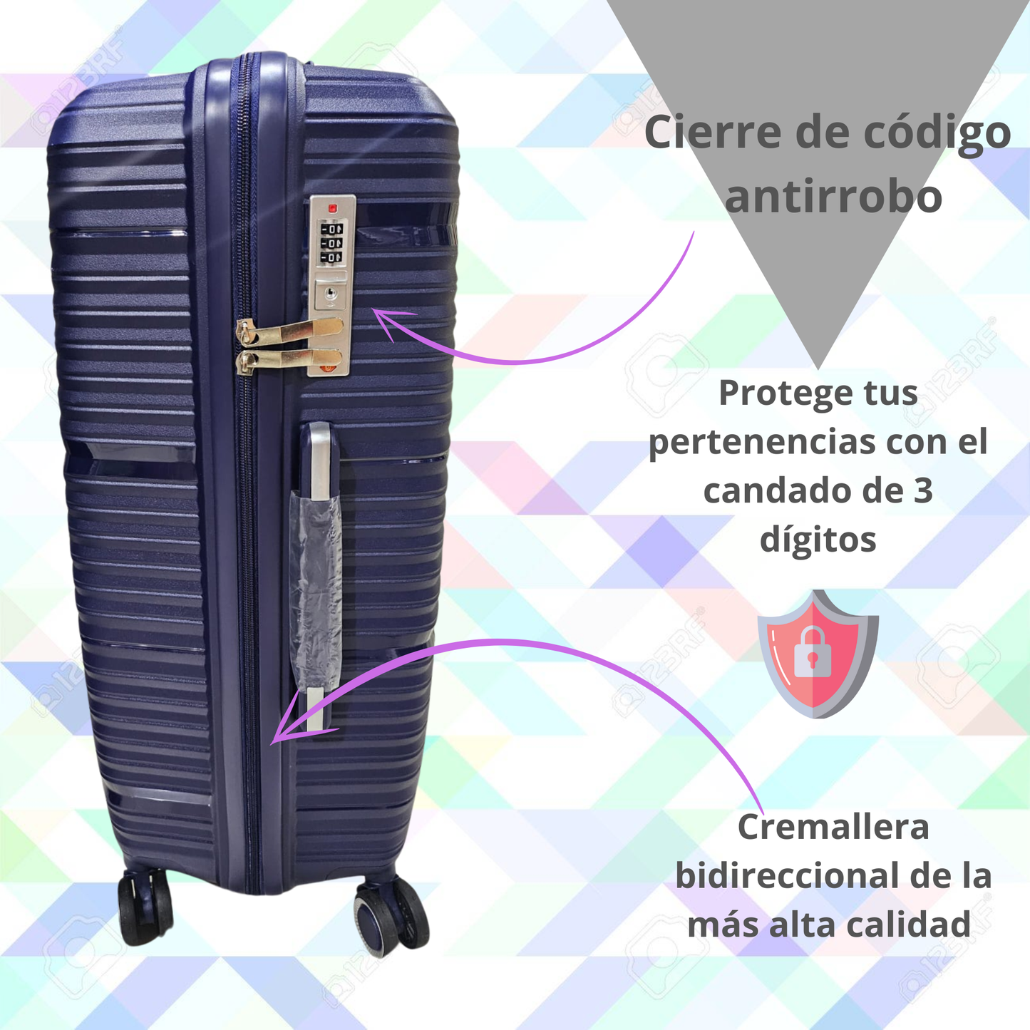 Kit de 3 Maletas 20 24 y 28 Pulgadas