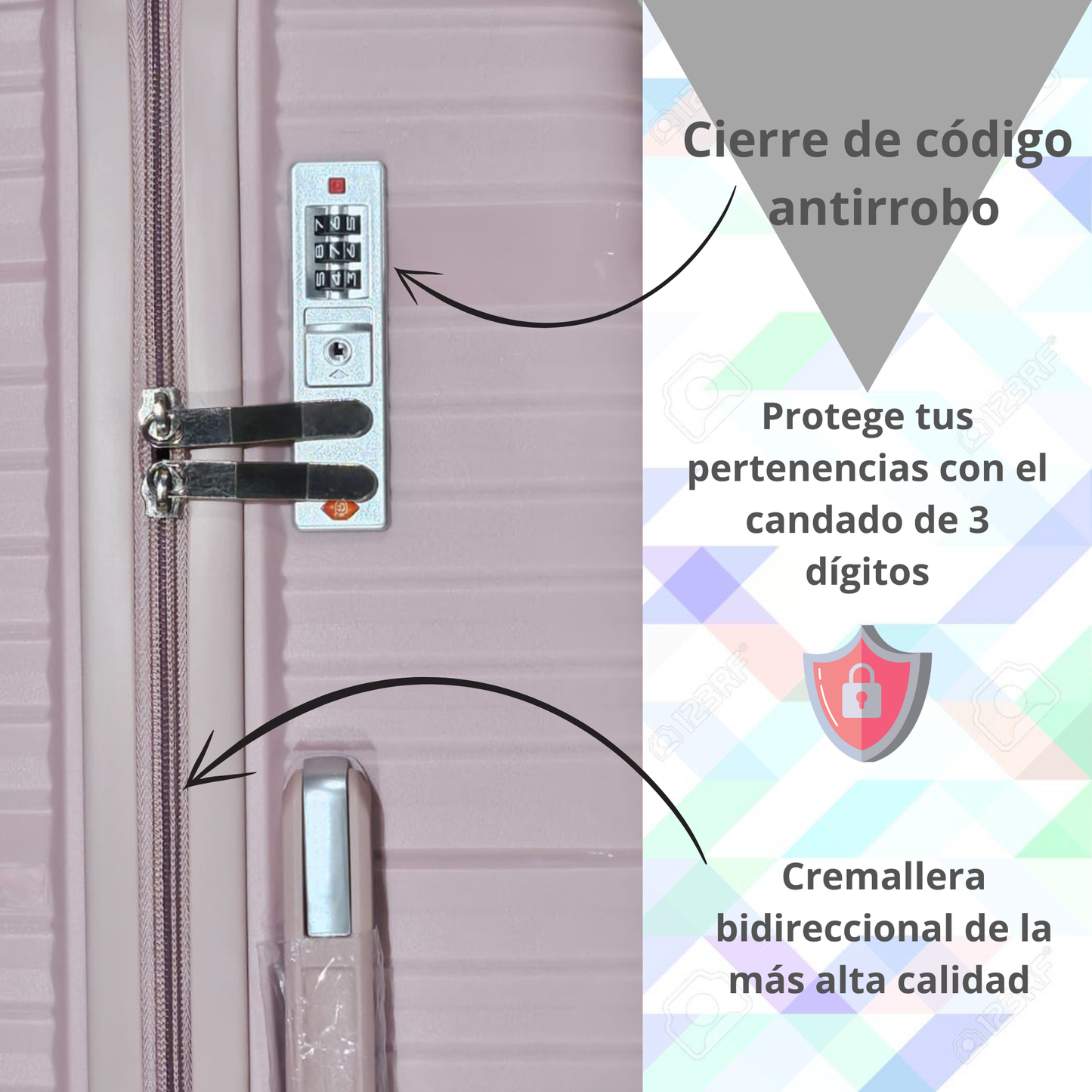 Kit de 3 Maletas 20 24 y 28 Pulgadas