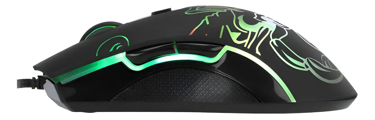 Mouse Gamer Juego Optico 6400 Dpi 67 Luces Fondo Marvo M209
