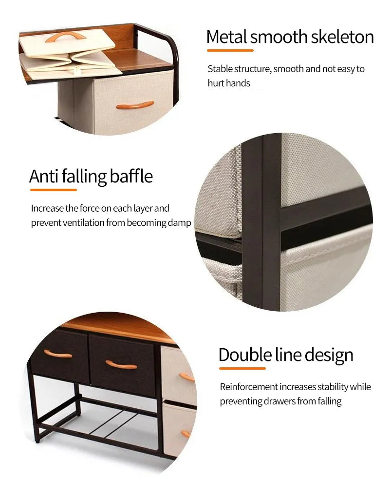 Cajonera De Tela 7 Cajones