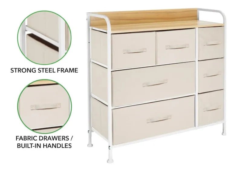 Cajonera De Tela 7 Cajones