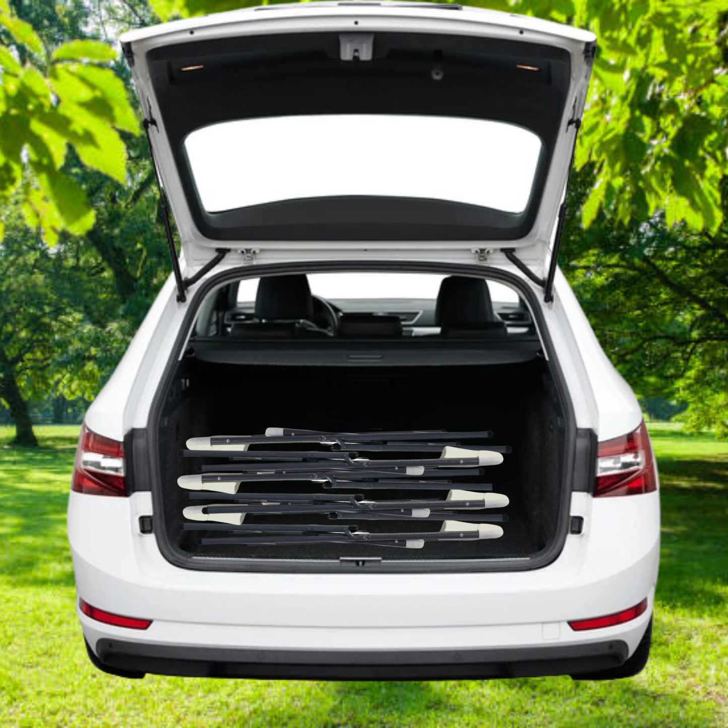 Silla Plegable Blanca Interior y Exterior