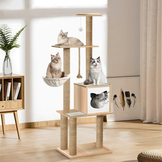 GIMNASIO RASCADOR PAR GATOS