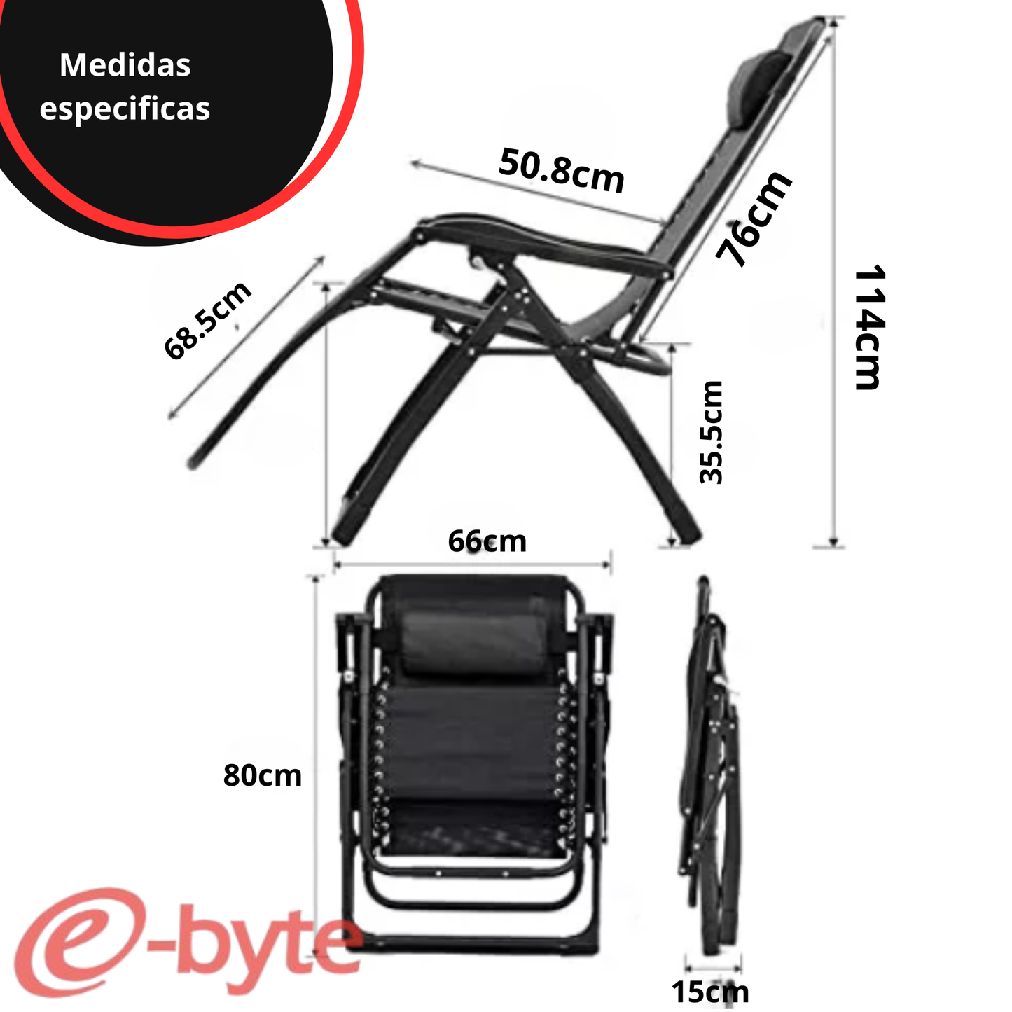 Silla Cero Gravedad Interior y Exterior