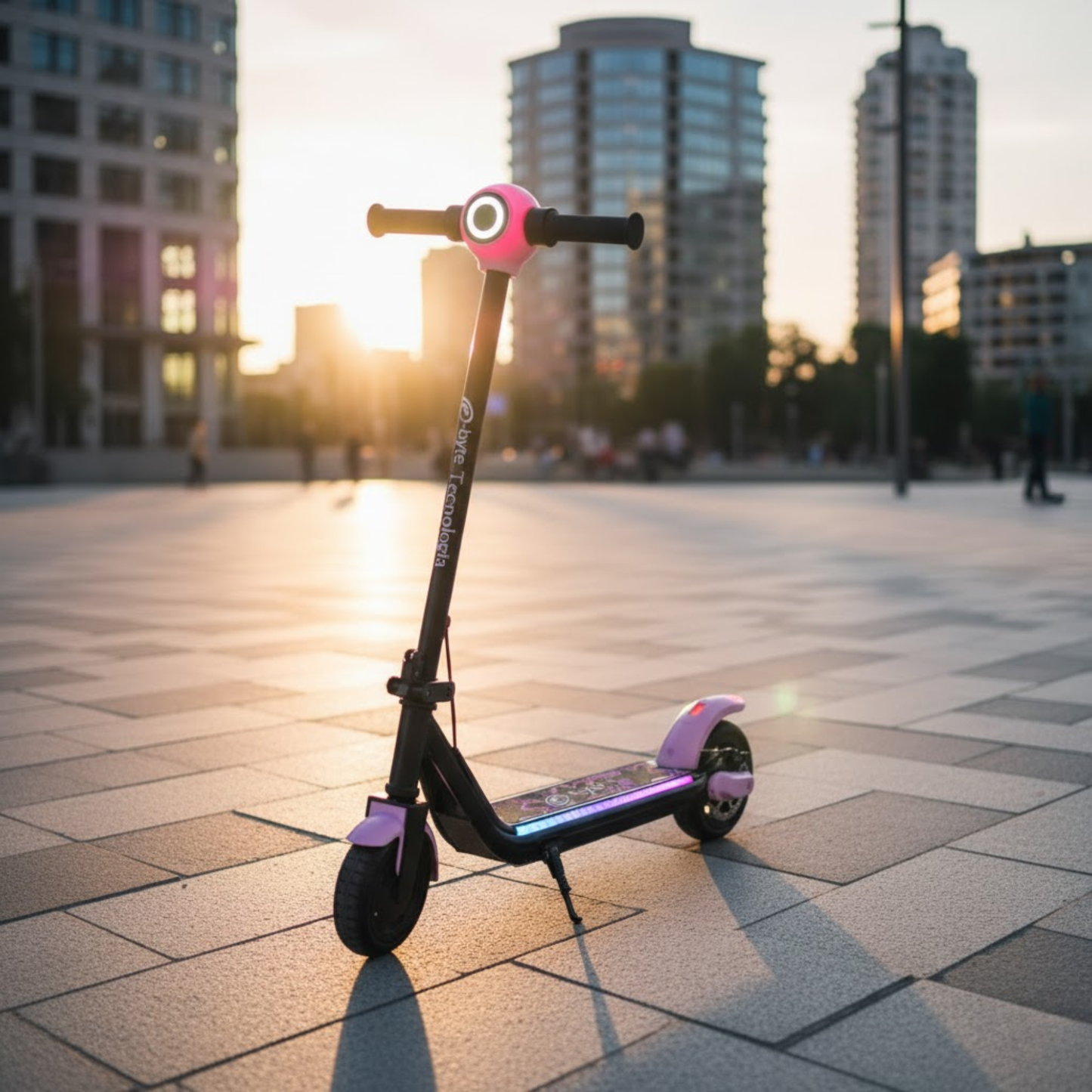 Patín Eléctrico Infantil Plegable Con Luz Led