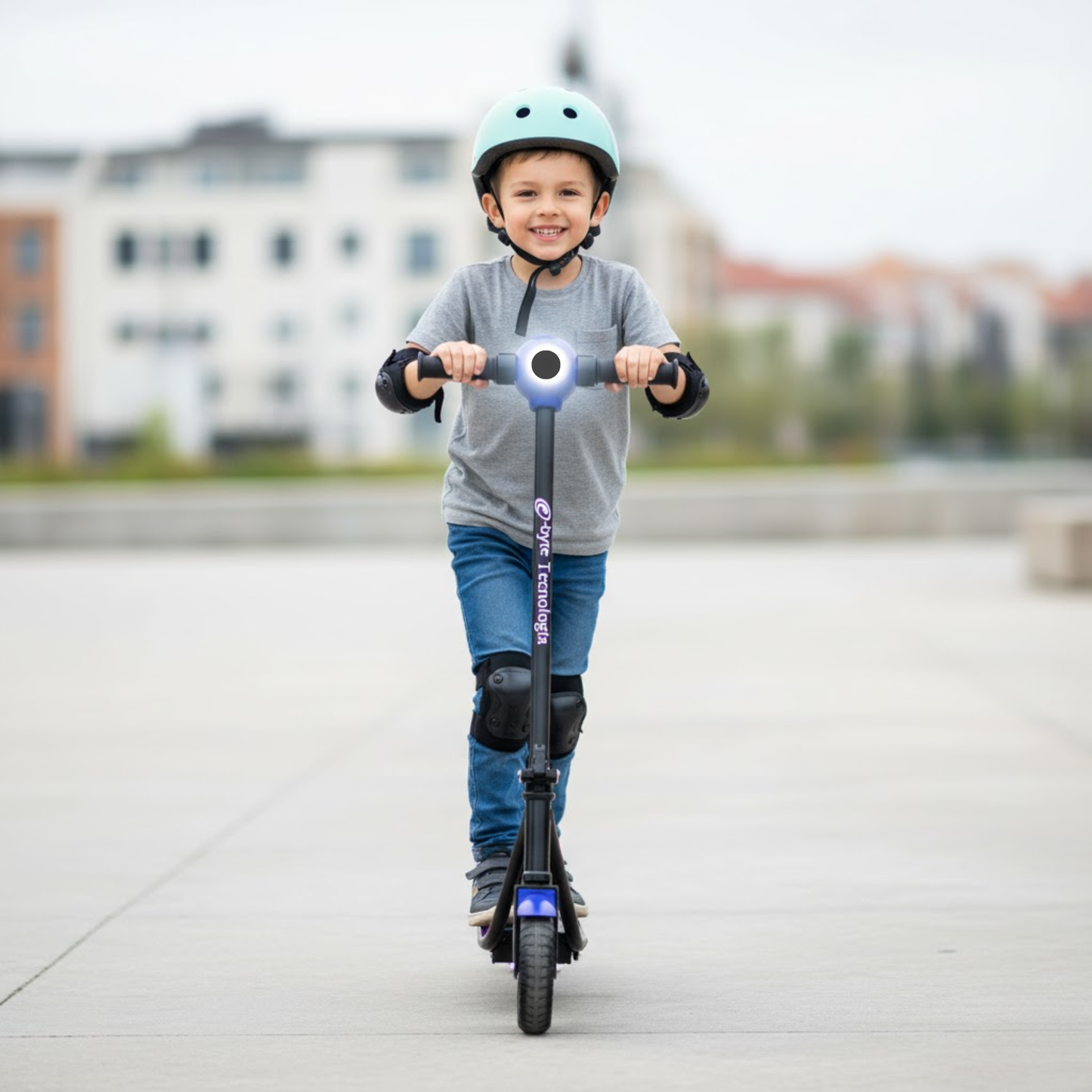 Patín Eléctrico Infantil Plegable Con Luz Led