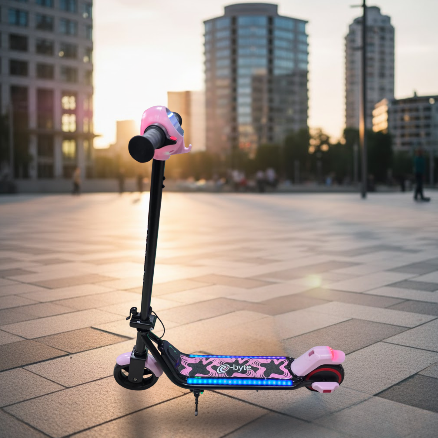 Patín Eléctrico Infantil Plegable Con Luz Led