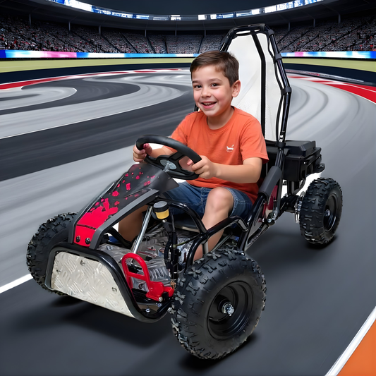 Go-Kart 25km/h Soporta 150kg Eléctrico