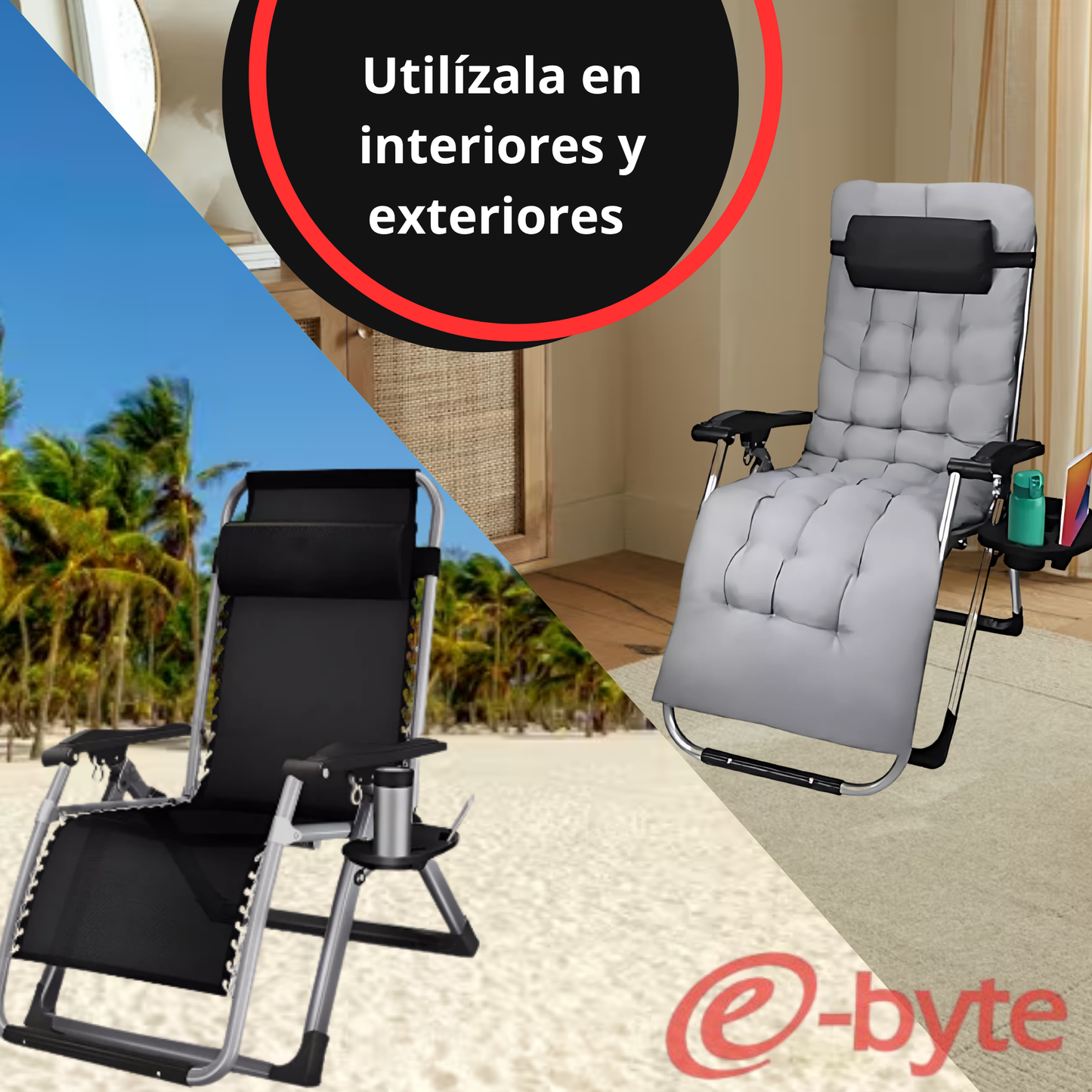 Silla Cero Gravedad Interior y Exterior