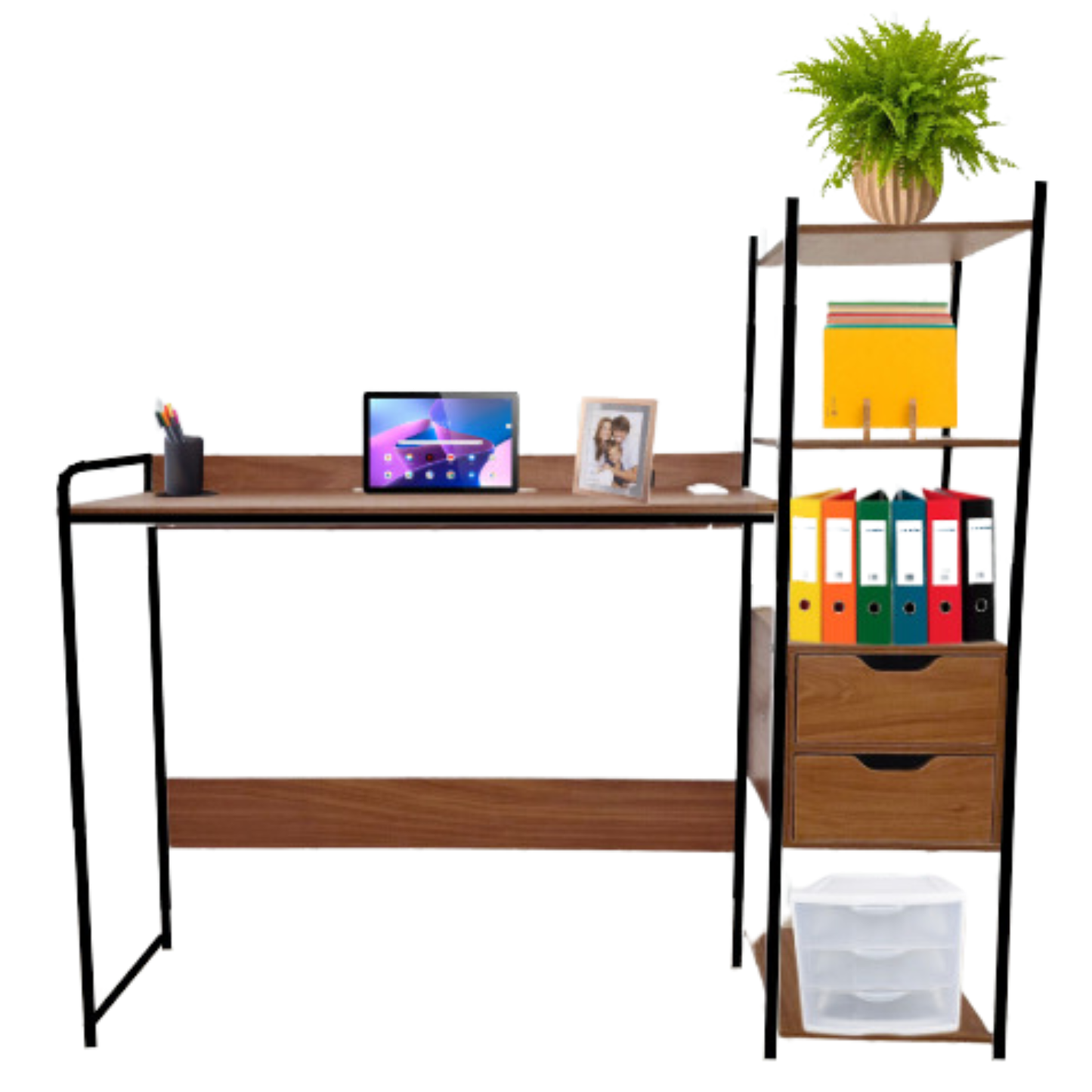 Escritorio Librero Organizador Con Multicontactos