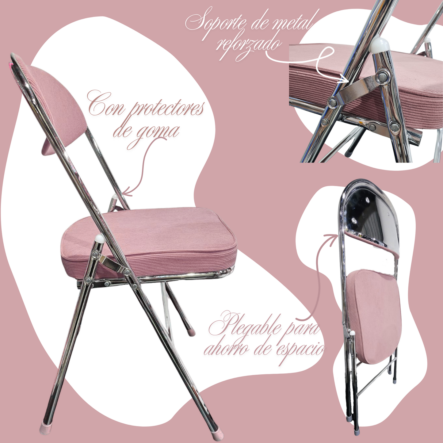 SILLA PLEGABLE ACOJINADA