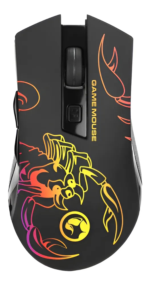 Mouse Gamer Juego Optico 6400 Dpi 67 Luces Fondo Marvo M209