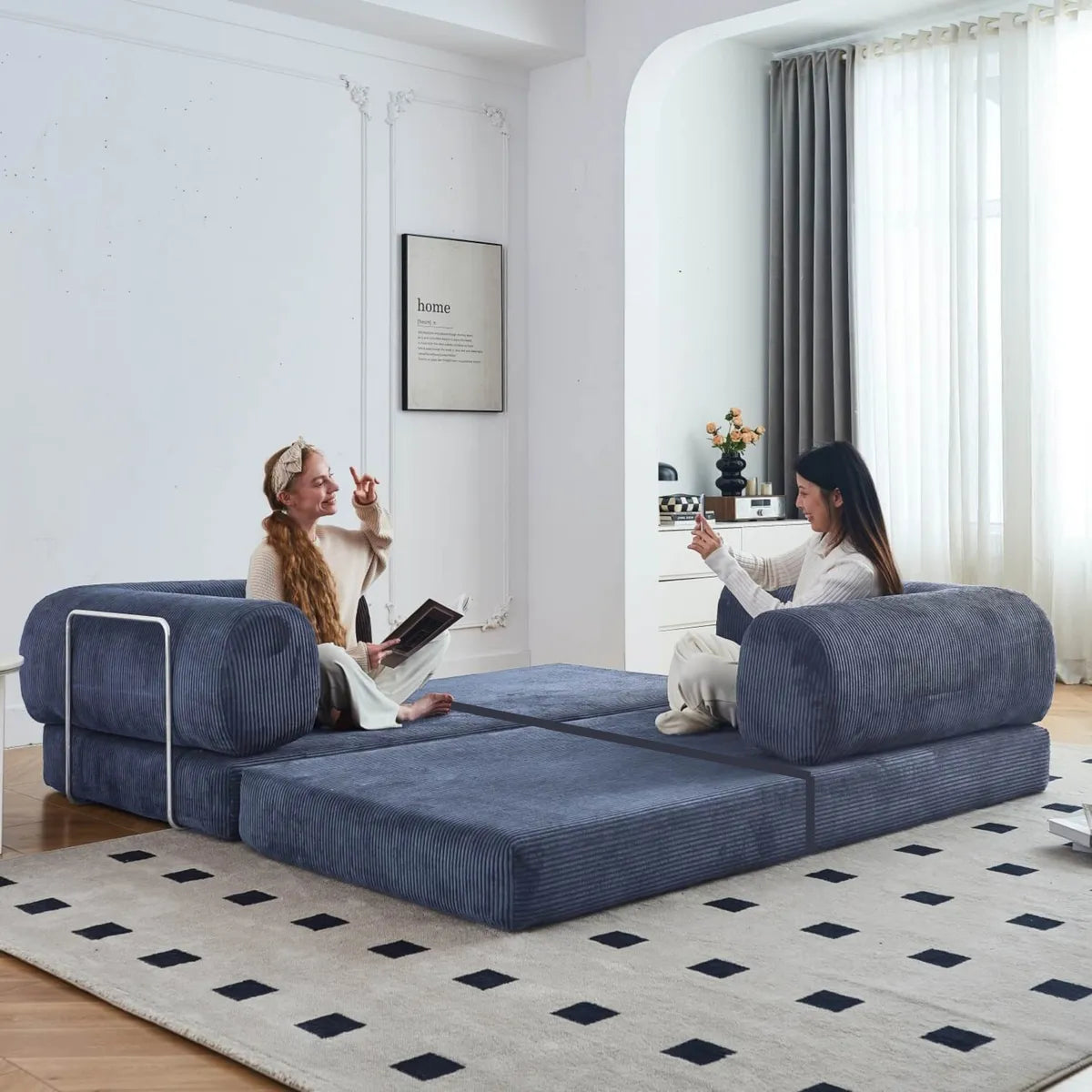 Sofá Cama Para 2 Personas Teddy Modular Memory Foam