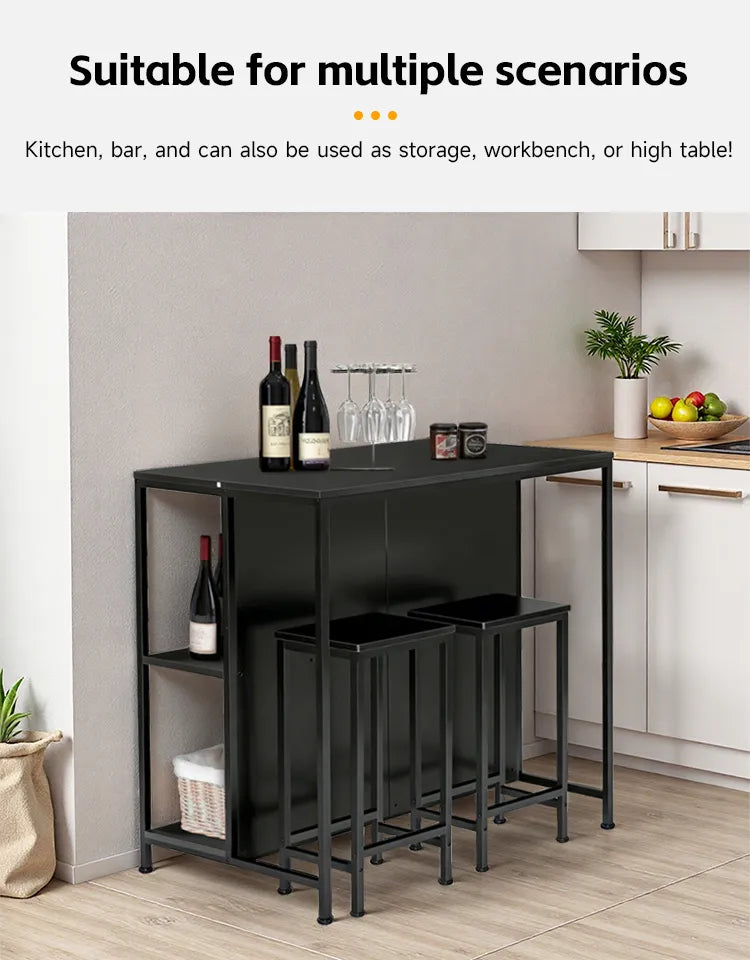 MESA ALTA CON 2 BANCOS