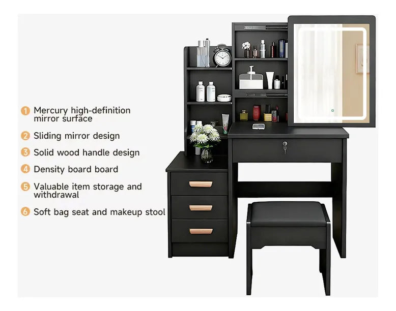 Tocador Infantil Con Espejo Deslizante