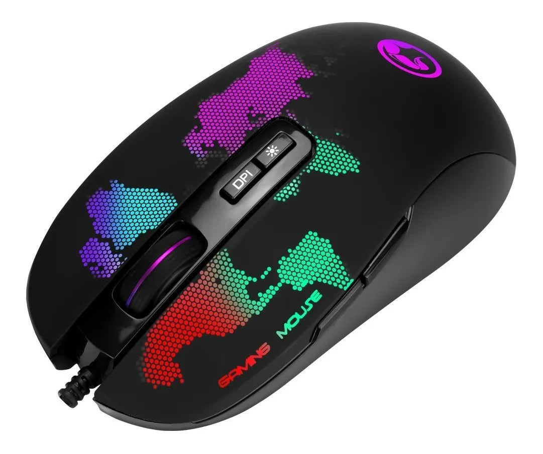 Mouse Gamer Marvo M422 6400 Dpi 7 Botones Usb