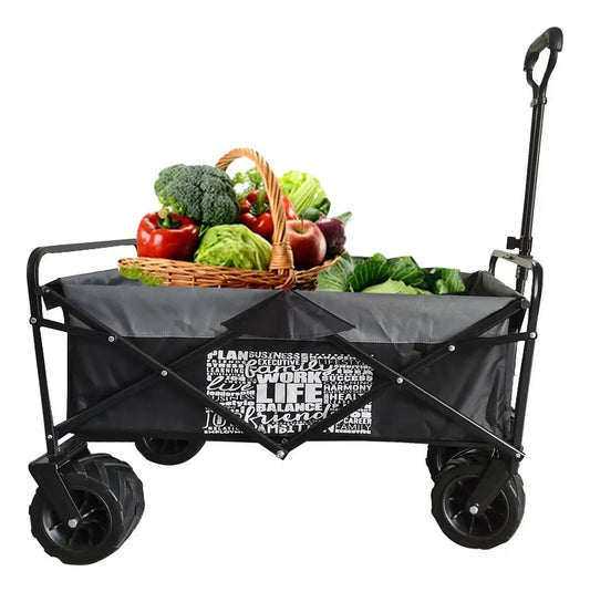 Carro Plegable Llanta 7 Todo Terreno Carga Pesada 120 Kg