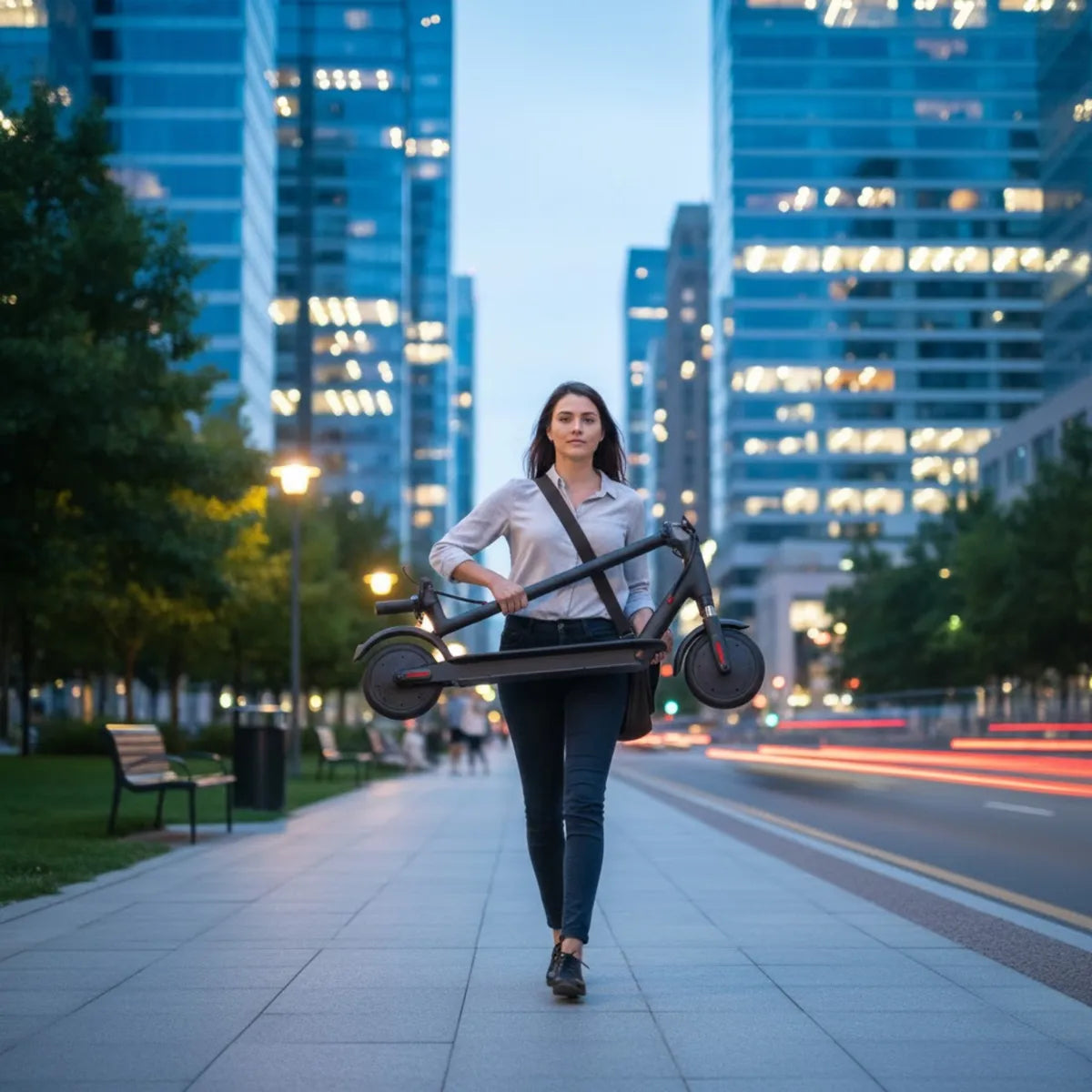 Scooter Electrico Plegable Bt Para Adultos Y Adolescentes