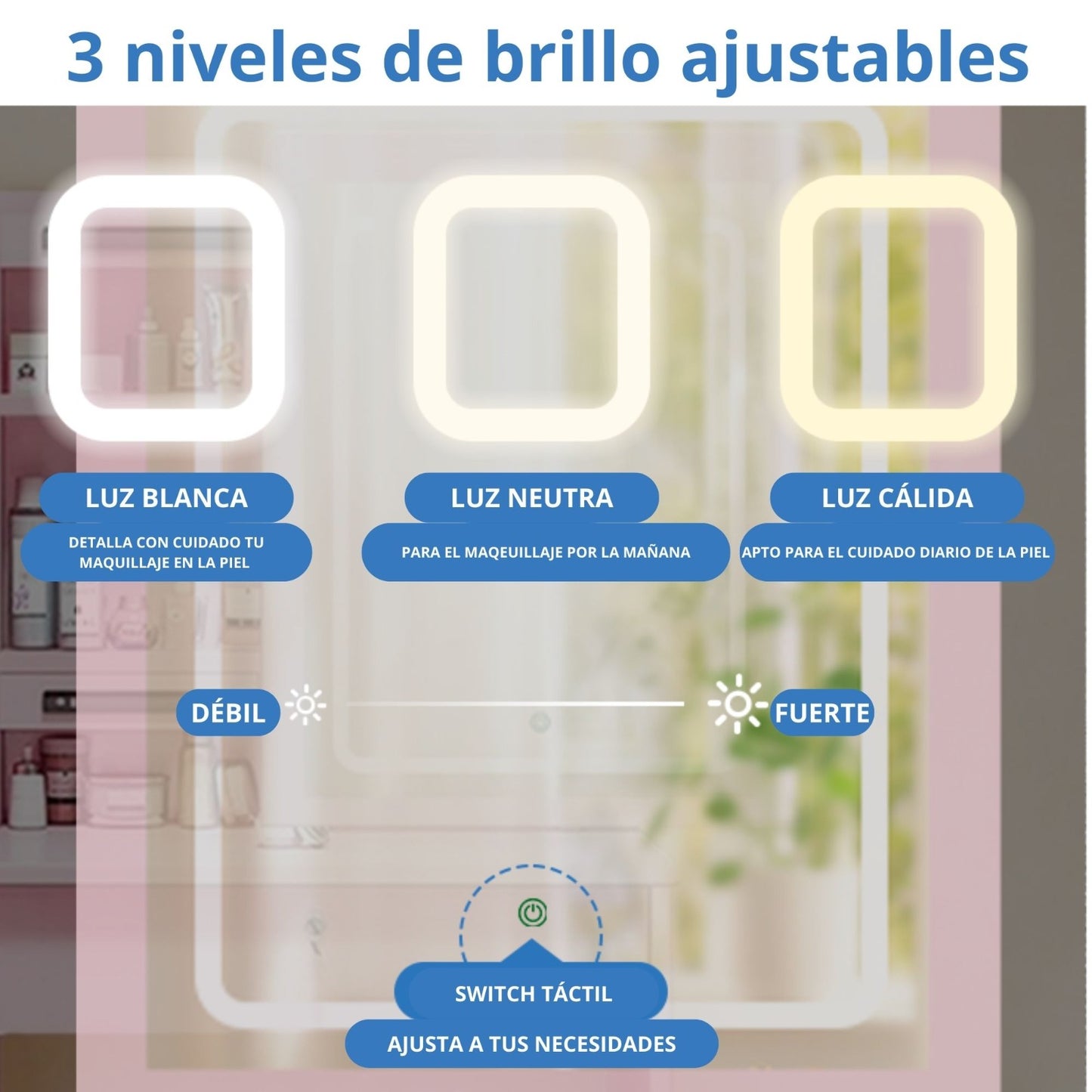 Tocador Infantil Con Espejo Deslizante