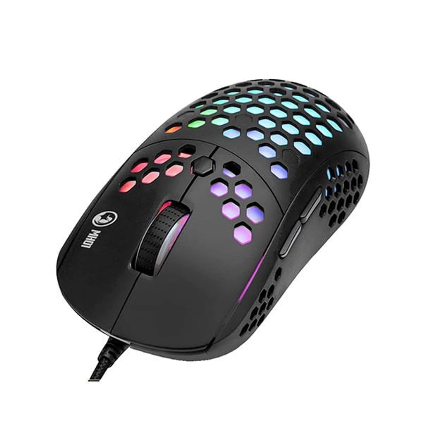 Mouse Y Diadema Audífonos Gamer Marvo Mh01bk Juego Luz Rgb