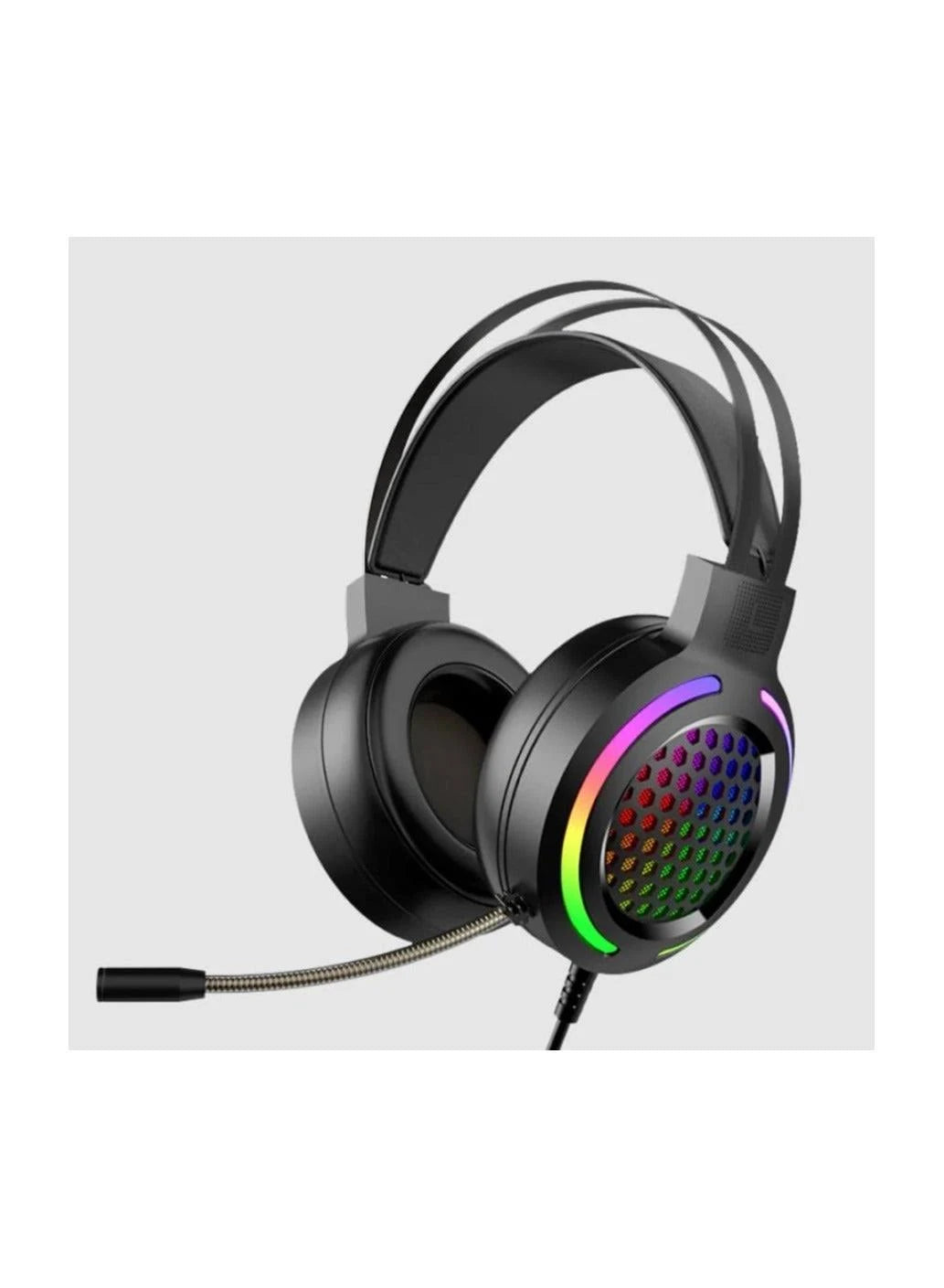 Mouse Y Diadema Audífonos Gamer Marvo Mh01bk Juego Luz Rgb